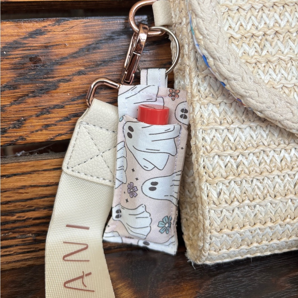 Halloween keychain chapstick holder